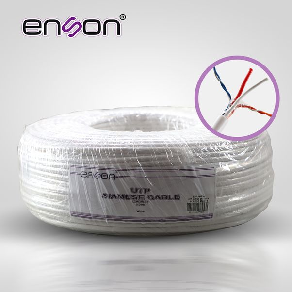 ENSON 52101W250 - Cable Utp Siames Enson 52101w250 4c Para Datos Y Dos ...