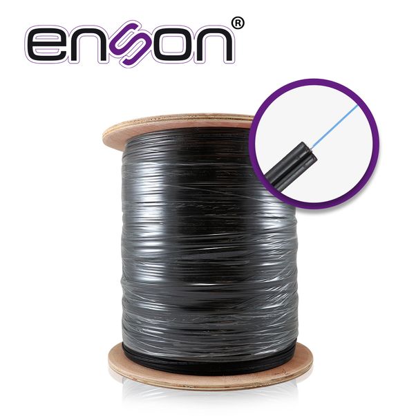 ENSON ENS-DF1COS2 - Cable De Fibra Optica Drop Mono Modo De 1000m Enson ...