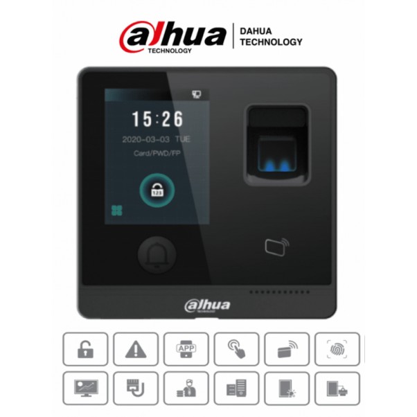 DAHUA ASI1212F-D - Control de Acceso Touch/ 3,000 Huellas/ 30,000 ...