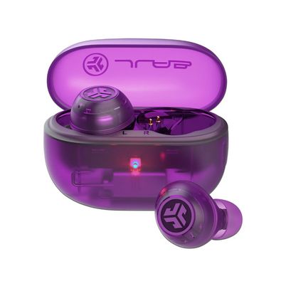 Jlab Audífonos Go Pop Anc, Bluetooth 5.3, Color Morado Transparente