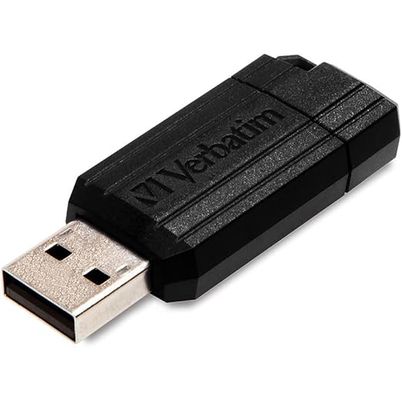 Verbatim Pinstripe - Unidad Usb De 64 Gb - Negro