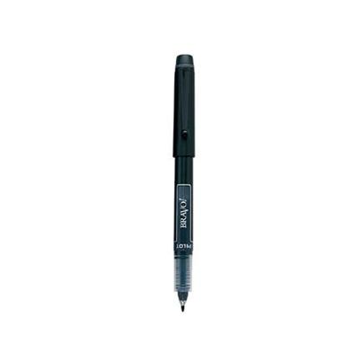 Marcador Pilot Bravo Punta De Cincel Base De Agua Color Negro 12 Pieza(S)