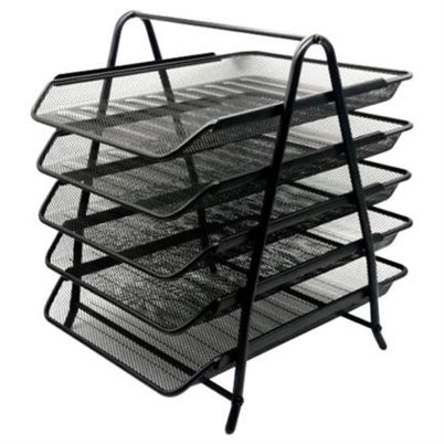 Charola Organizadora Nextep Ne-162gn 5 Nivele(S) Deslizables Malla Metálica Color Negro