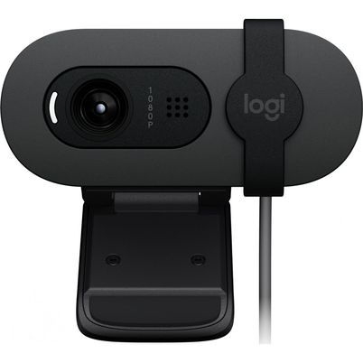 Cámara Web Logitech Brio 100 Full HD con Micrófono Omnidireccional y Persiana de Privacidad